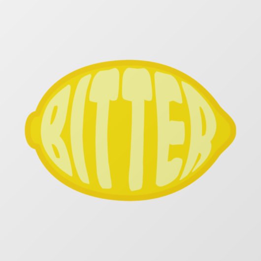 Bitter Lemon Raamsticker (Vel)