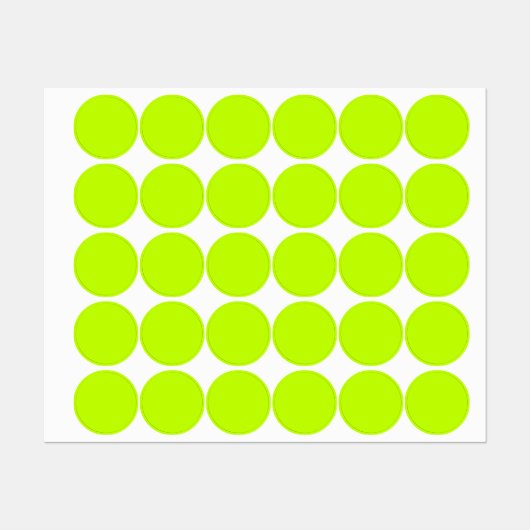 Bitter lime (effen kleur)  labels (Vel)