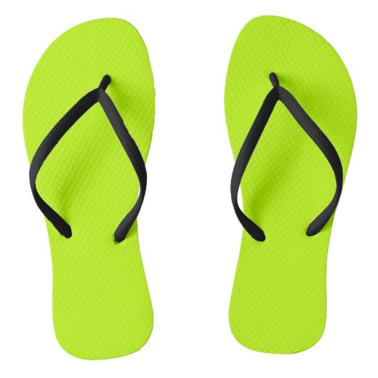 Bitter limoen (effen kleur)  teenslippers (Voetbed)