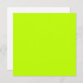 Bitter limoen (vaste kleur) kaart (Voorkant / Achterkant)