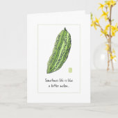 Bitter meloen Kaart (Gele Bloem)