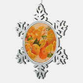 Bitter Oranges from Capri (Cretonne Edition) Tin Sneeuwvlok Ornament (Rechts)