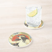Bitter Oriental art Zandsteen Onderzetter (Zijkant)