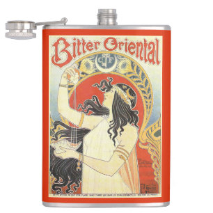 "Bitter Oriental" Vintage Ad monogram maatkolf Heupfles