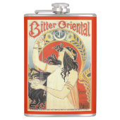 "Bitter Oriental" Vintage Ad monogram maatkolf Heupfles (Voorkant)