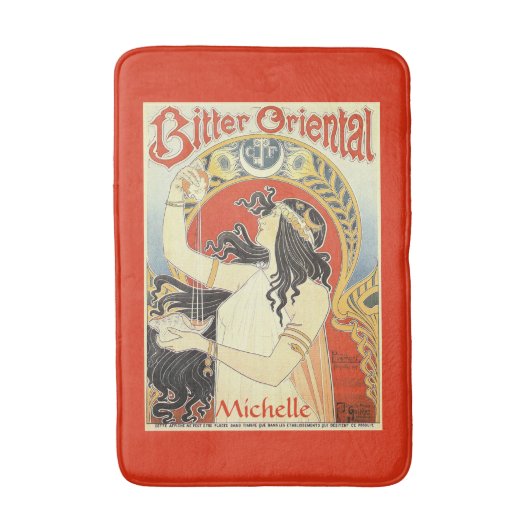 "Bitter Oriental" Vintage en aangepast badmat (Voorkant Verticaal)