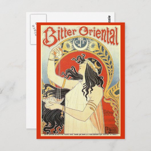"Bitter Oriental" Vintage en briefkaart (Voorkant / Achterkant)