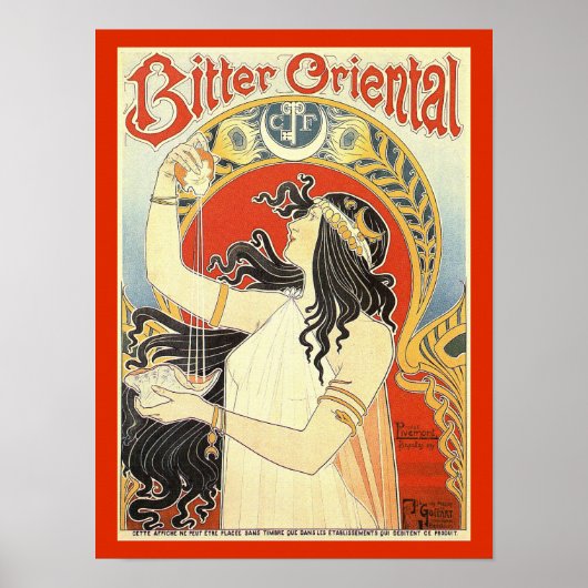 "Bitter Oriental" Vintage en poster (Voorkant)