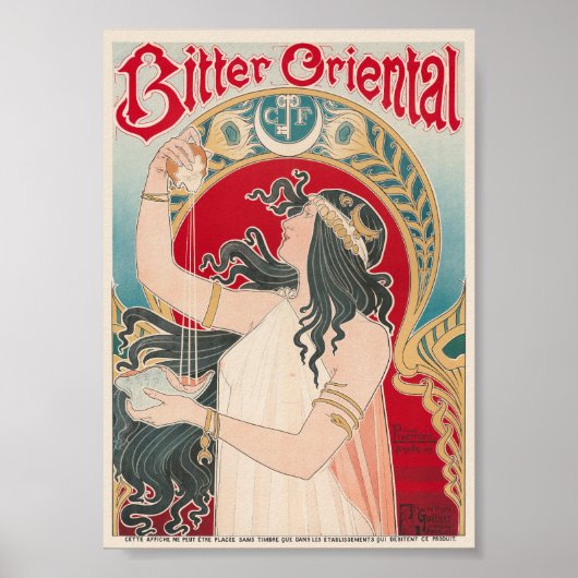 Bitter Oriental Vintage Poster 1897 (Voorkant)