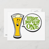 Bitter, partij van één uitnodiging briefkaart (Voorkant / Achterkant)