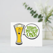 Bitter, partij van één uitnodiging briefkaart (Staand voorkant)