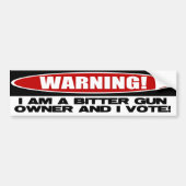 Bitter Pistool Owner Bumpersticker (Voorkant)
