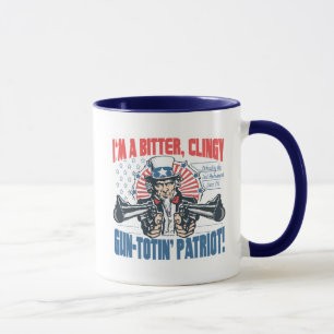 Bitter, Pistool-Toting Patriot Oom Sam Gear Mok