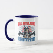 Bitter, Pistool-Toting Patriot Oom Sam Gear Mok (Links)