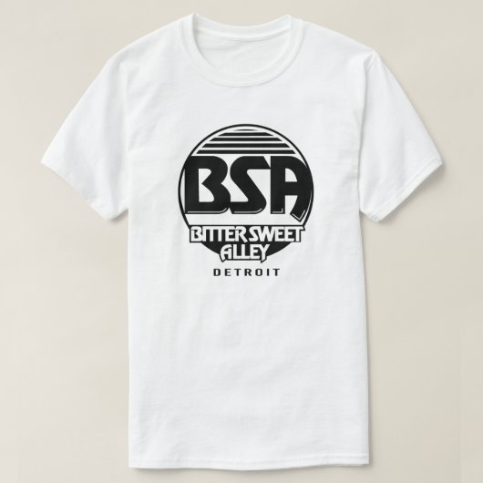 Bitter Sweet Alley (BSA Original) BLK Logo T-shirt (Design voorkant)