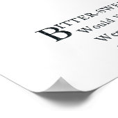 Bitter-Sweet Poster (Hoek)