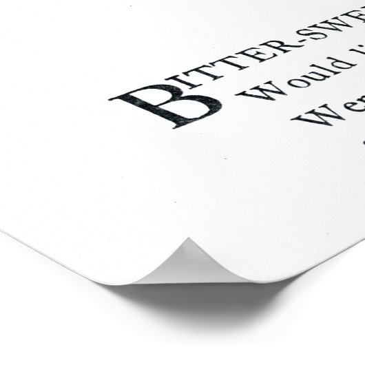 Bitter-Sweet Poster (Hoek)