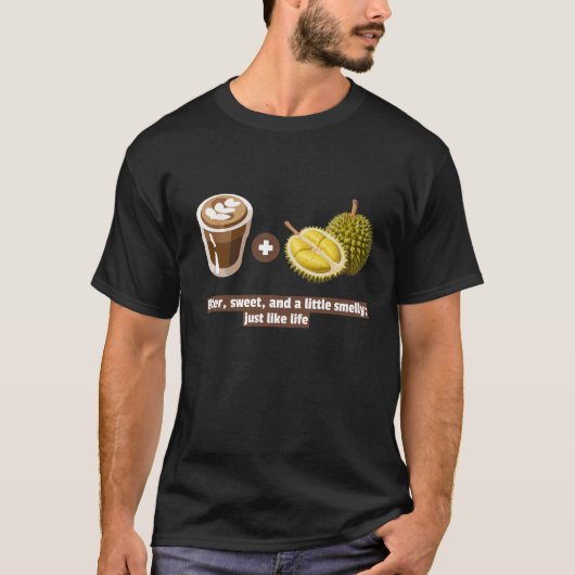 Bitter, zoet en een beetje stinkend; net als het l t-shirt (Voorkant)