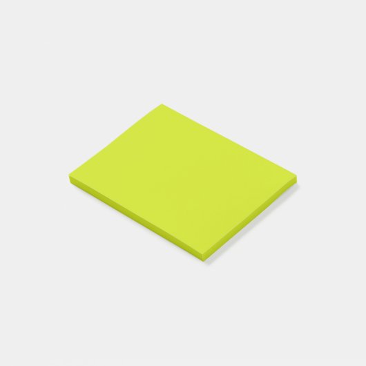 Bittercitroen (vaste kleur) post-it® notes (Schuin)