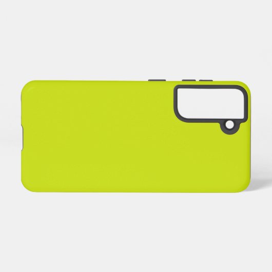 Bittercitroen (vaste kleur) samsung galaxy hoesje (Achterkant horizontaal)