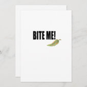 Bittere peper. Vegan Edition Feestdagenkaart (Voorkant / Achterkant)