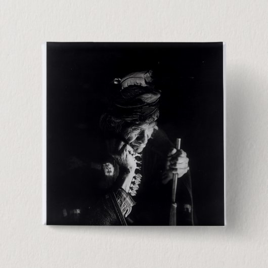 bitterherleidingen, c.1915 vierkante button 5,1 cm (Voorkant)