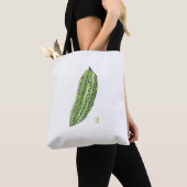 Bittermeloen Stevig Geborsteld Polyester Schouder Tote Bag (Dichtbij)