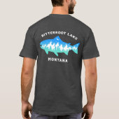 Bitterroot Lake MT donker shirt - ontwerp achteraa (Achterkant)
