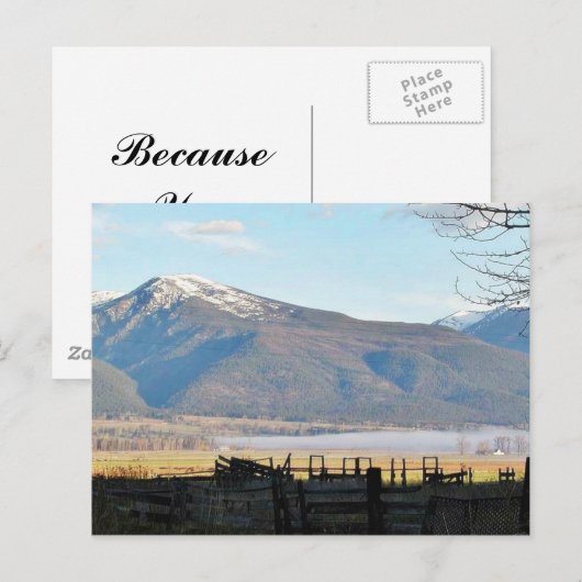 Bitterroot Mountains Briefkaart (Voorkant / Achterkant)