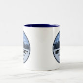 Bitterroot Mountains Camping Tweekleurige Koffiemok (Center)