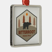 Bitterroot National Forest Beer Metalen Ornament (Rechts)