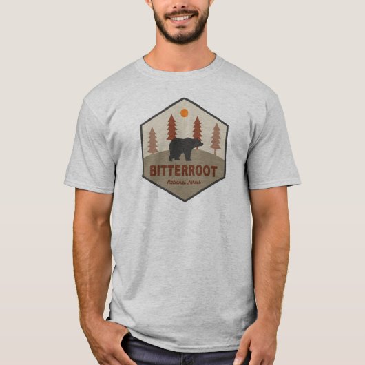 Bitterroot National Forest Beer T-shirt (Voorkant)