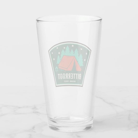 Bitterroot National Forest Camping Glas (Achterkant)