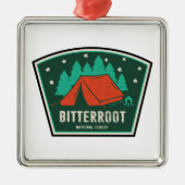 Bitterroot National Forest Camping Metalen Ornament (Voorkant)