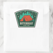 Bitterroot National Forest Camping Rechthoekige Sticker (Tas)