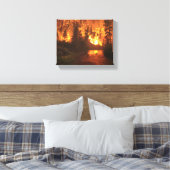 Bitterroot National Park Forest Fire Canvas Afdruk (Insitu (Slaapkamer))