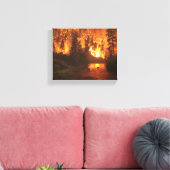 Bitterroot National Park Forest Fire Canvas Afdruk (Insitu (Woonkamer))
