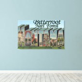 Bitterroot Nat'l Forest, Montana Canvas Afdruk (Insitu (Houten vloer))