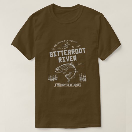 Bitterroot River Montana Fly Fishing  T-shirt (Design voorkant)