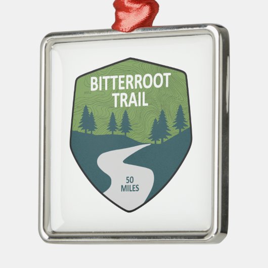 Bitterroot Trail Metalen Ornament (Links)