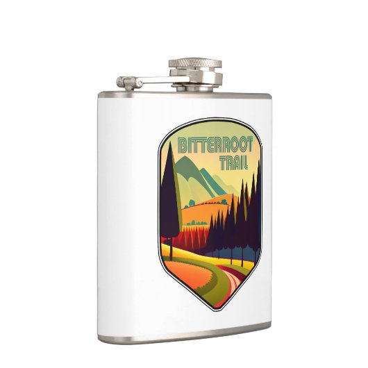 Bitterroot Trail Montana Kleuren Heupfles (Rechts)