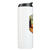 Bitterroot Trail Montana Kleuren Thermosbeker (Gedraaid links)