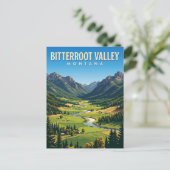 Bitterrootvallei Montana Briefkaart (Staand voorkant)