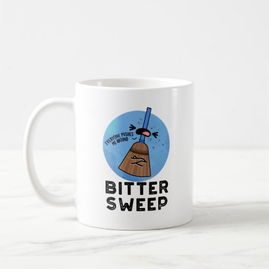 Bittersweep Grappige Bittersweet bezemwoordspeling Koffiemok (Links)