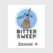Bittersweep Grappige Bittersweet bezemwoordspeling Sticker (Vel)