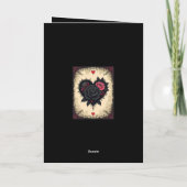 Bittersweet Gothic Valloween Rozen Kaart (Achterkant)