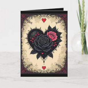 Bittersweet Gothic Valloween Rozen Kaart