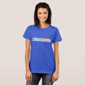 Bittersweet in blau en rode tekst T-shirt (Voorkant volledig)