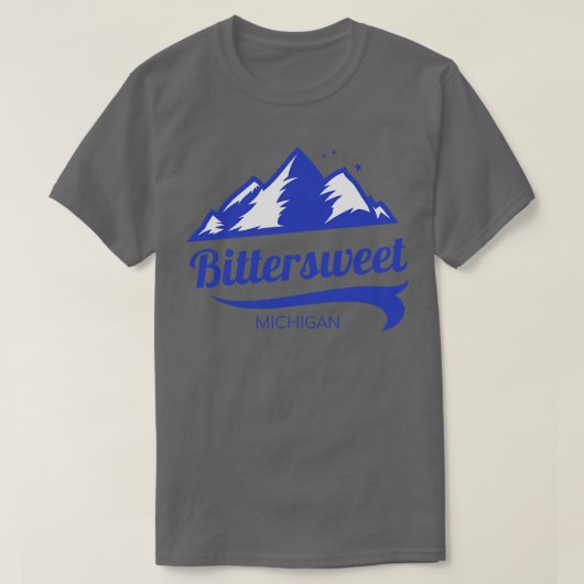 Bitterzoet skigebied Michigan 1 T-shirt (Design voorkant)