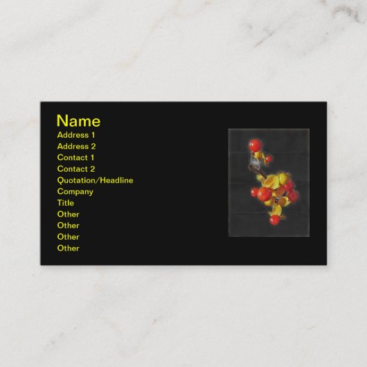 Bitterzoete bessen - Autumn Beauty Visitekaartje (Voorkant)